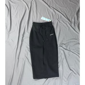 New Off White Skirt Swimming Man Logo Skirt Black Womens xxs Drawstring Slit